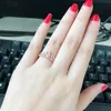 خاتم التاج الأميرة الفضية الحقيقية الفضية لـ Pandora CZ Diamond Designer مجوهرات الزفاف للنساء Rose Gold Engagement Rings مع مجموعة مربع أصلية