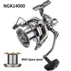 Bolos de isca Linnhue Big Fishing Reel 8000 9000 10000 12000 14000 giratórios arrasto 20 kg poderoso carretel de água salgada Pesca de água doce Pesca 230220