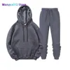 Ny trackdräkt män märke manlig solid huva tröjapants Set Mens hoodie Sweat Suit Casual Sportswear S-3XL Gratis frakt 022023H 022123H