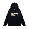 Designer Fashion Europe and America New Oversized Hoodie Men Women High Quality 1977 Flocked 100% Cotton Pullover Loose Couples Sweatshirts Fashion Hip Hop Hoodie