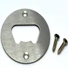 Stainless Steel Bottle Opener Part Countersunk Holes Round Metal Strong Polished Bottle Opener Insert Parts