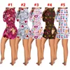 Tute da donna Pagliaccetti San Valentino Playsuit Pigiama per donna Tutina per adulti con BuFlap Sexy One Piece Outfit Sleepwear Short Ju