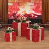 Christmas Decorations 3pcs Present Decoration Classic Festive Adding More Atmosphere