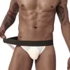 Unterhosen Niedrige Taille Sexy Unterwäsche Männer Jockstrap Schnell Trocknend Baumwolle Mesh Solide Mann Bikini Slip Herren Höschen