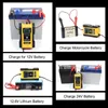 FOXSUR 12V 24V 6A chargeur de batterie de voiture réparation d'impulsions 7 étapes pour batterie GEL WET AGM 12.6V Lithium LiFePO4 LiPo