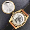 XF Watch Mechanical 9015 Movement Size 43mm Bronze Watchcase Unidirectional Rotating Ring Opening Sapphire Crystal Glass M79250