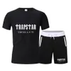 Men's T-Shirts Trapstar 2023 Brand Limited New Print Tshirt Men's Sets Sportswear Pure Cotton Gym Fitness Running Short SleeveJogging Trousers Z0221