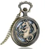 Pocket Watches Cool Hollow Bronze Fullmetal Alchemist Theme Quartz Fob With Necklace Chain For Children Gift