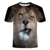 Camisetas para hombres Hombres Camisa de animales Orangután Mono Camiseta con estampado 3D Camisetas divertidas Tops Manga corta O -Cuello Ropa de verano Y2k