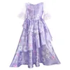 Vestidos de menina Isabella cosplay encanto Venha mulheres adultas Isabella Dress Flower Girls Dress Wig Halloween Madrigal Party Kid Princess Come W0224