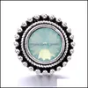 Charms Retro Sier Color Snap Button okrągły kobiety Biżuterię Biżuterię Rhinestone 18 mm metalowe przyciski Snaps DIY Bransoletka Biżuteria