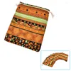 Opbergtassen 10 stks Boheemse katoenen sieraden Ethnic Gift Strip Tribal Tribe Drawstring Christmas Pouches 9,5 12 cm feesttas