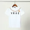 Camiseta nova masculina Brand Brand Letter Printing Pure Cotton Antiwrinkle Fashion Casual Street Hip Hop Men e Womenm-3xl