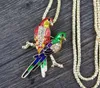 Anhänger Halsketten TianBo Statement Mix Legierung Emaille Vogel Blume Choker Halskette Kette Kragen 2023 Modeschmuck Frauen