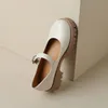 Дизайнерская обувь роскошная женщина блокируйте высокие каблуки Heelshoes Nude Shoes мягкая натуральная подлинная кожаная комфорт мода весна / осенняя пряжка ygn020-c17-8