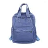 Schooltassen Vintage denim rugzak Koreaanse stijl Multifunctioneel blauw schoudertas college voor tienermeisje Travel Bagpack M048