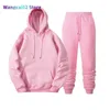 Ny trackdräkt män märke manlig solid huva tröjapants Set Mens hoodie Sweat Suit Casual Sportswear S-3XL Gratis frakt 022023H 022123H