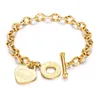 Guldnomineringsarmband kärlek Bangle Women Clover Armband Heart Armband Mens Alyx Vivian Westwood Designer för kvinnors lyxiga kanal smycken charms kedja