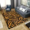 Tapetes flanela de impressão 3D do tigre de leopardo para sala de estar decoração de quarto carpete de cabeceira de cabeceira de cabeceira de cabeceira tapetes