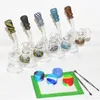 Narguilés Verre Bécher Bongs Pomme De Douche Perc Bong Mini Recycleur Dab Rig Tuyaux D'eau Petites Plates-Formes D'huile Cire Barboteur Tuyau Lisse