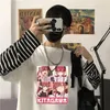 Herren T-Shirts My Dress Up Darling Marin Kitagawa Kawaii Anime T-Shirts Sommer Straße Männer/Frauen Langarm Tops Mode gestreift