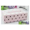 مجموعات فن الأظافر تفضل Pink Polka Dot Purse Manicure Set Bridal Down Gift Kit Pedicure Kit لضيف إسقاط تسليم صحة الجمال DHQ5K