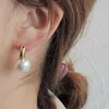 Boucles d'oreilles classiques en forme de C en cuivre et métal géométrique pour femmes, cadeau de fête de vacances, bijoux à la mode, accessoires d'oreille E122