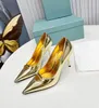 Latest women's sandals, high heels, pointed shoes with diamond shiny leather, formal dress, casual banquet wedding shoes, fashionable sexy size 35-41 6.5cm box