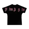 Heren T-shirts Chao merk Angel letter direct spray printen korte mouw T-shirt palmboom net rood jeugd lente en zomer