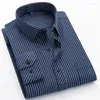 Koszule męskie Slim Fit Business Business Casualna koszula z długim rękawem Klasyczna sukienka towarzyska Plus duży rozmiar 8xl 7xl 6xl 5xl 4xl