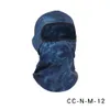 DHL Sky Mask Sciarpe magiche Solid Camo Protezione solare Moto Uomo 2 fori Poliestere Full Face Ninja Cap Maschera da sci Passamontagna sciarpa GG0221