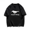 T-shirts voor heren zomer heren t-shirt auto ford mustang print katoen casual korte mouw man mode hoogwaardige unisex t shirt gratis verzending z0221