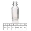 Storage Bottles 8pcs 1/2 Oz 15ml Plain Clear Glass Dropper With Eye For Essential Oil E Liquid Argan Oils