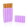 Tobacco 5 Joints Holder Plastic Doob Tube Stash Jar 121mm Herb Container Storage Cigarette Rolling Cone Paper Pill Pre Roll Preroll Joint Case Box Pure Color DHL