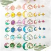 Charms Retro Moon Star Vintage Alloy Enamel Charm For Jewelry Making Handmade Earring Bracelet Necklace Pendant Diy Finding Dr Dhapd