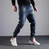 Men's Jeans Large Men's Elastic Waist Men Casual Stretch Straight Plus Size 44 46 48 Loose Baggy Male Denim Pant 8XL 7XL 5XL 6XL