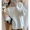 Camisas femininas 2023 Autumn e Winter Light Luxury Sweater Mulheres Mulheres Logo Round Bottoming Boutique Roupas Simple Style