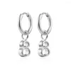 Hoop Earrings Stainless Steel Fashion Delicate Infinity Sign Jewelry Women Gift For Him