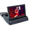 Car Rear View Cameras Parking Sensors Cameras Foldaway 4.3 Inch Tft Lcd Display Monitor Dvd Players Color Rearview For Reverse Came Dhbms