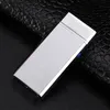 F￤rgglada zinklegerings￤ndare Vindt￤t USB Cyklisk laddning Double Arc Lighter Innovative Design LED -ljus Switch Herb Cigarett Tobaksr￶kningsh￥llare DHL