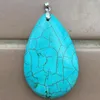 Pendant Necklaces Fashion Jewelry Blue Howlite Bead WB911