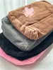 Storage Bags flannel material 3 ring chain color option plush velvet makeup case vintage classic comsetics organization