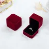 Jewelry Pouches Pinksee 9 Colors Simple Classic Wedding Jewellery Velvet Earring Ring Box Gift Packing For Display Storage Foldable Case