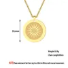 Pendant Necklaces CHENGXUN Minimalist Star Necklace Gold For Men Women Stainless Steel Engraved Charm Box Chain Gift