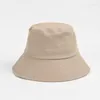 BERETS 2023 SUMMER SPRING SOLID BACKET HOL FOR WOMEN MEN OUTDOOR SPORTS FISHENMAN CAP FASHION GIRLS BOY CASUAR BOB PANAMA SUN VISOR