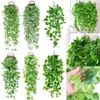 Decorative Flowers Wreaths 1PC Artificial Violet-Hanging Flowers Vines Plants Colorful Wedding Party Home Garden Indoor Outdoor Hanging Decor Gift Plantas