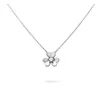 fourleaf clover pendant necklace female steel lucky grass clavicle saturn diamond necklaces gold for women mens tennis chain rose gold silvery