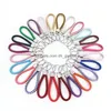 Keychains Lanyards Shop S Couleur Pu Cuir en cuir tressé Taked Woven Rope Ring