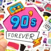 70PCS Classic 80s90s Stickers Retro Nostalgia Sticker for Laptop Skateboard Motor Bike Car Fridge Guitar Waterproof Decals