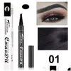 Augenbrauenverstärker Cmaadu Eyebrows 4 Fork Microcarving Liquid Pencil Sehr feine wasserfeste Tönung Eye Brow Tattoo Pen Enhancer Drop Deli Dhouk